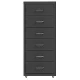 Mobile File Cabinet Anthracite 28x41x69 cm Metal 335919