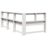 Bookcase Headboard L-Shaped White 90 cm Solid Wood Pine 859275