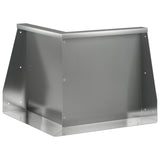 Retaining Wall 50 x 50 x 50 cm Galvanised Steel Silver 8015195