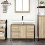 Basin Cabinet with Drawers Sonoma Oak 90x34.5x60 cm 861888