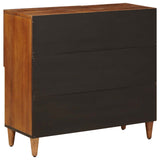 Sideboard with Storage Walnut 80 x 33 x 75 cm Solid Mango Wood 4018251