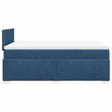 Box Spring Bed with Mattress Blue 120x200 cm Fabric 3285854