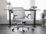 44-53.5cm Adjustable Height Work Chair, with Mesh Back - Grey T3398P377465