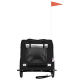 Pet Bike Trailer Black Oxford Fabric and Iron 93842