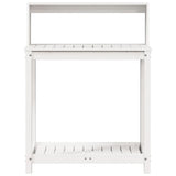 Potting Table with Shelves White 82.5x50x109.5 cm Solid Wood Pine 832408