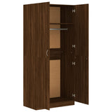 ZNTS Wardrobe Brown Oak 90x50x200 cm Engineered Wood 815356