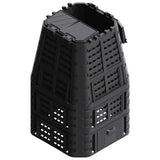 Garden Composter Black 93.3x93.3x146 cm 1000 L 146278