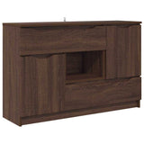 Sideboard with Drawer Brown Oak 100 x 30 x 65.6 Engineered Wood 888794