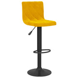Bar Stools 2 pcs Mustard Yellow Velvet 333738