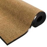 Doormat Other Cream and Black 120 x 250 cm Polyamide and PVC 4100753