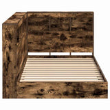 Bookcase Bed Smoked oak 75 x 190 cm Engineered wood 3335757