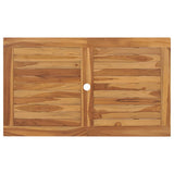 Garden Dining Set Warm brown Solid Teak Wood Medium Foldable 3059602