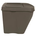 Stackable Garbage Bin Boxes 3 pcs Grey 75 L Polypropylene 152198