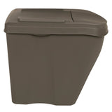 Stackable Garbage Bin Boxes 3 pcs Grey 75 L Polypropylene 152198
