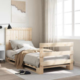 Bed Frame without Mattress with Headboard 90x200 cm Solid Wood 3281538
