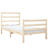 Bed Frame without Mattress Solid Wood Single 3103678