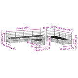 Outdoor Sofa Set 8 pcs Natural Solid Acacia Wood 3373119