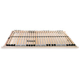 Slatted Bed Base without Mattress with 28 Slats 7 Zones 90x200 cm 246457