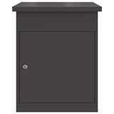 Parcel Drop Box with Storage Black 47.5 x 38 x 59 cm Steel 874940