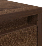Coffee Table with Drawers Brown Oak 100x100x40 cm 3328405
