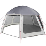 Pool Tent with Removable Fly & Mesh Walls Grey 510x510 cm 4100636
