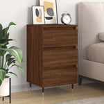 ZNTS Bedside Cabinet Brown Oak 40x35x69 cm Engineered Wood 826922