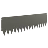 Lawn Edging 20 pcs 103 x 30 cm Steel Rusty 8008419