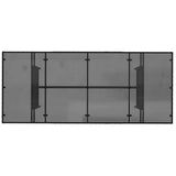 Garden Table with Glass Top Black 190x80x74 cm Poly Rattan 365304