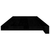 Stair Treads 4 pcs Brown Black 70x25x2 cm Solid Wood Oak 3283013