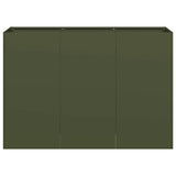 Planter Olive Green 120x40x80 cm Cold-rolled Steel 860720