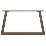 Coffee Table Legs V-Shape 2 pcs Natural Steel 70x cm Steel 4012539