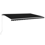 Manual Retractable Awning 500x350 cm Anthracite 3069019