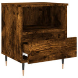 Bedside Cabinets 2 pcs Smoked Oak 40x35x50 cm Engineered Wood 830615
