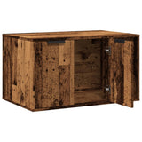 Cat Litter Box Enclosure Old Wood 80x50x45 cm Engineered Wood 857740