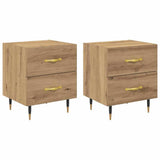 Bedside Cabinet with Drawer 2 pcs Artisan Oak 40 x 35 x 47.5 cm 881980