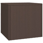 ZNTS Garden Side Tables 3 pcs Brown Poly Rattan 3324832