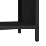 Firewood Rack with Wooden Top Black 100.5x35.5x40 cm 864255