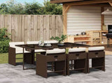 Garden Dining Set Brown, Cream White, Black 3211089