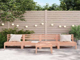 Garden Sofa Set of 4 Natural Wood Solid Douglas Fir wood 63.5 cm 838010
