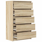 Drawer Cabinet Sonoma Oak 60x36x103 cm Engineered Wood 823019
