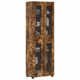 Highboard FLORIN Smoked Oak 60 x 35 x 182 cm Engineered Wood 3397909