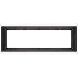 Retaining Wall 8 pcs 300 x 100 x 50 cm Steel Black 3449254