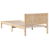 Bed Frame Brown 80 x 200 cm Solid Pine wood 872203