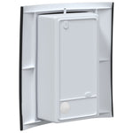 ZNTS Outdoor Wall Lights with Sensor 2 pcs Black Stainless Steel IP44 4005974