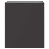Bedside Cabinets 2 pcs Black 34.5x39x44 cm Steel 841620