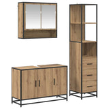 Bathroom Furniture Set 3 pcs Artisan Oak Engineered Wood 3402415