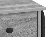 Desk with Storage Grey Sonoma 100 x 50 x 75 cm 8008005