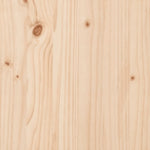 ZNTS Bed Frame without Mattress 180x200 cm Super King Solid Wood Pine 3323368