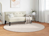 Area Rugs Round SIROLO Beige 200 CM Polyester 42022751