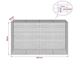 Gabion with 3.5 mm Wire and 5x2.5 cm Mesh 200x100x150 cm 3461974